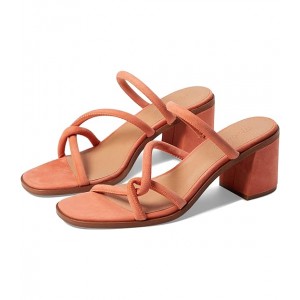 The Tayla Sandal in Suede Classic Coral