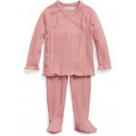 Polo Ralph Lauren Kids Pointelle-Knit Cotton Top & Pants Set (Infant)