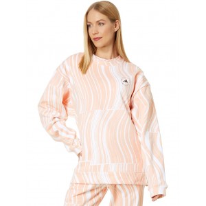 TrueCasuals Graphic Sweatshirt HS0986 Blush Pink/White