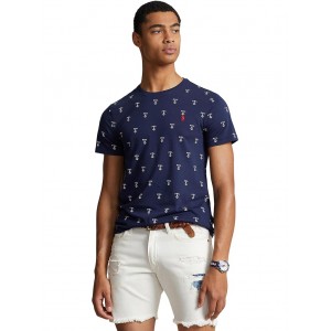 Classic Fit Printed Jersey Short Sleeve T-Shirt Classic Anchor/Newport Navy
