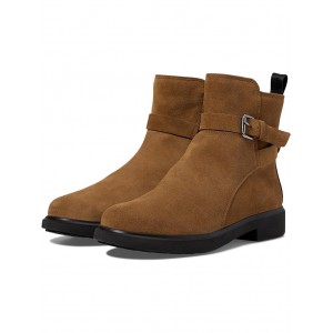Amsterdam Buckle Ankle Boot Camel Suede