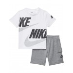 Sportswear T-Shirt and Cargo Shorts Set (Toddler) Carbon Heather