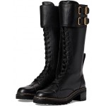 Mallory Combat Over-the-Knee Boot Black
