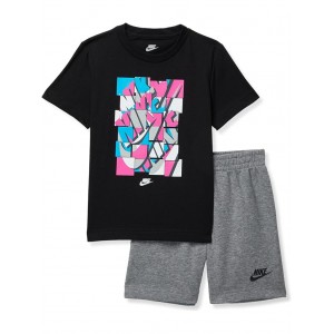 Sportswear Tee and Shorts Set (Toddler) Carbon Heather