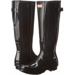 Original Back Adjustable Gloss Rain Boots Black