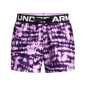 Play Up Printed Shorts (Big Kids) Purple Ace/Provence Purple/White