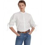 Cotton-Blend Shirt White