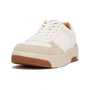 Rally Evo Leather/Mesh/Suede Sneakers White/Wild Lilac/Rosy Coral