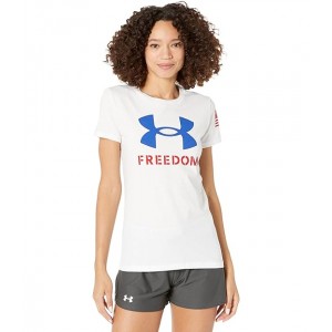 New Freedom Logo T-Shirt White/Royal Blue