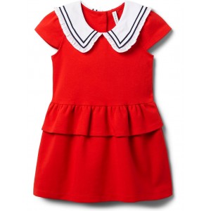Ponte Dress (Toddler/Little Kid/Big Kid) Red