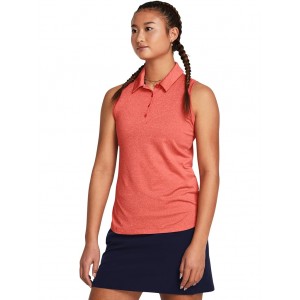 Playoff Sleeveless Polo Red Solstice/Coho/Midnight Navy