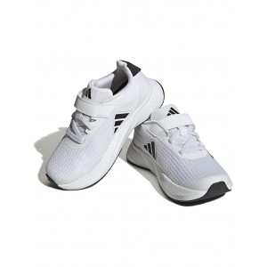 Duramo SL Elastic Lace (Little Kid/Big Kid) Footwear White/Core Black/Grey Five
