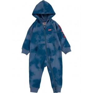 Hooded Printed Coverall (Infant) Bonnie Blue