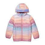 Just Do It Printed Puffer Jacket (Little Kids) Multi Ombre