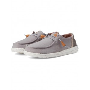 Wendy Washed Canvas Slip-On Casual Shoes Grey