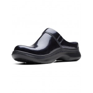 ClarksPro Clog Navy Patent Leather