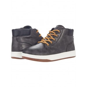 Polo Court Sneaker Boot (Big Kid) Black Burnished