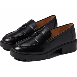 Womens COACH Leah Leather Loafer