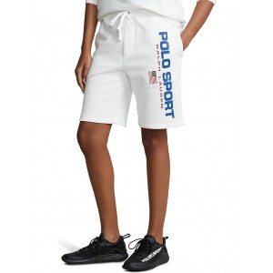 8-Inch Polo Sport Fleece Shorts White