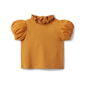 Puff Sleeve Top (Toddler/Little Kids/Big Kids) Yellow