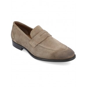 Bishop Apron Toe Penny Loafer Taupe