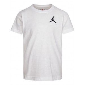Jumpman Air Embroidered Tee (Toddler/Little Kids) White