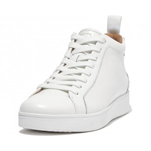 FitFlop Rally Leather High-Top Sneakers