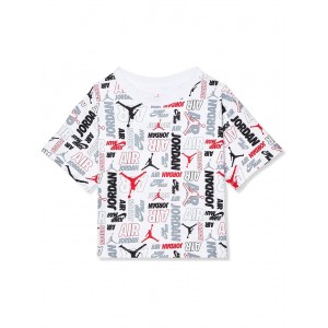 Cool Stack All Over Print Tee (Toddler/Little Kids) White