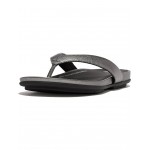 Gracie Leather Flip-Flops Classic Pewter Mix