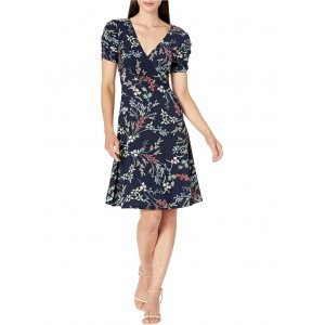 Tommy Hilfiger Floral Ruche Empire Waist Fit-and-Flare