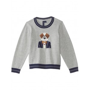 Bulldog Sweater (Toddler/Little Kids/Big Kids) Grey