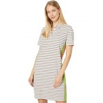 1/4 Zip Polo Dress Stripe Quad Stripe/Palm Combo