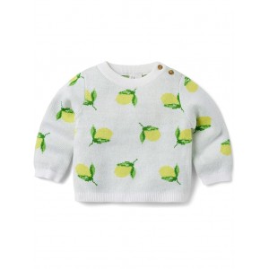 Lemon Pullover Sweater (Infant) White