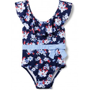Floral Print One-Piece Swimsuit (Toddler/Little Kid/Big Kid) Multicolor