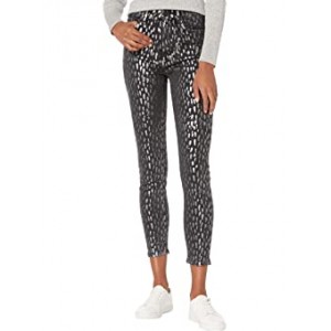 The High-Waist Skinny in Foil Snow Leopard