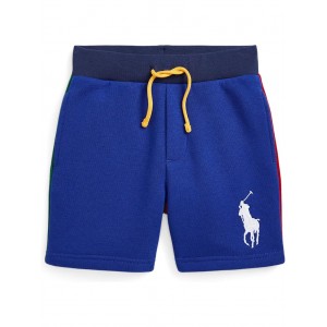 Polo Ralph Lauren Kids Big Pony Color-Blocked Fleece Shorts (Little Kids)