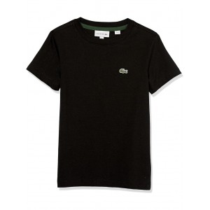 Short Sleeve Crew Neck Classic Cotton T-Shirt (Toddler/Little Kids/Big Kids) Black
