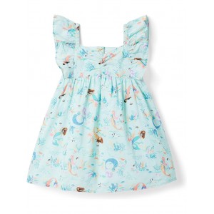 Little Mermaid Printed Dress (Toddler/Little Kids/Big Kids) Green