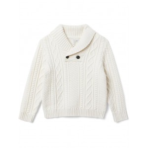 Shawl Collar Sweater (Toddler/Little Kids/Big Kids) Ivory