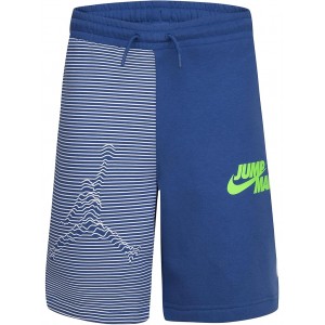 Jumpman X Nike Fleece Shorts (Big Kids) Dark Marina Blue
