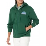Long Sleeve Classic Fit Full Zip Graphic Hoodie Green