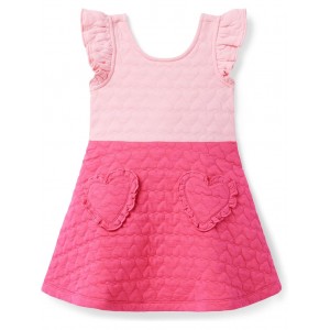 Heart Pocket Dress (Toddler/Little Kid/Big Kid) Pink