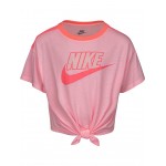 Boxy Tie Front Top (Little Kids) Arctic Punch