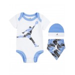 Hat/Bodysuit/Bib Set (Infant/Toddler) White