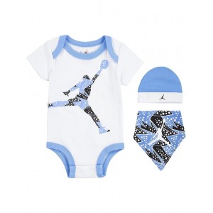 Hat/Bodysuit/Bib Set (Infant/Toddler) White