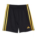 Classic Mesh 3-Stripes Shorts (Toddler/Little Kids) Black/Yellow
