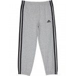 Essentials Fit 3-Stripes Joggers (Toddler/Little Kids) Grey Heather