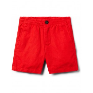 Linen Pull-On Shorts (Toddler/Little Kid/Big Kid) Red