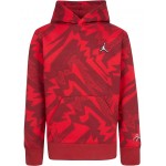 MJ Essentials All Over Print Fleece Sweatshirt (Big Kids) Gym Red