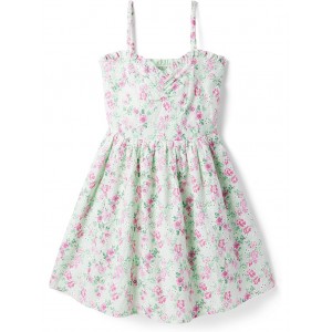 Mint Floral Dress (Big Kids) Pink